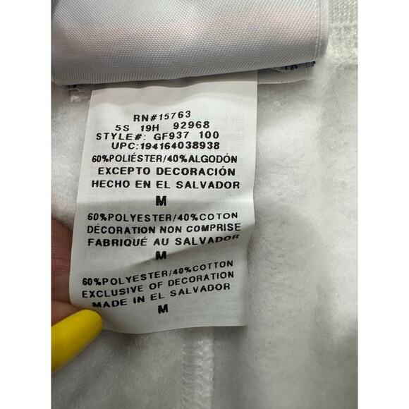 Champion NWT White Powerblend Pop Logo Jogger Athleisure Sweatpants Size Medium - Picture 7 of 8